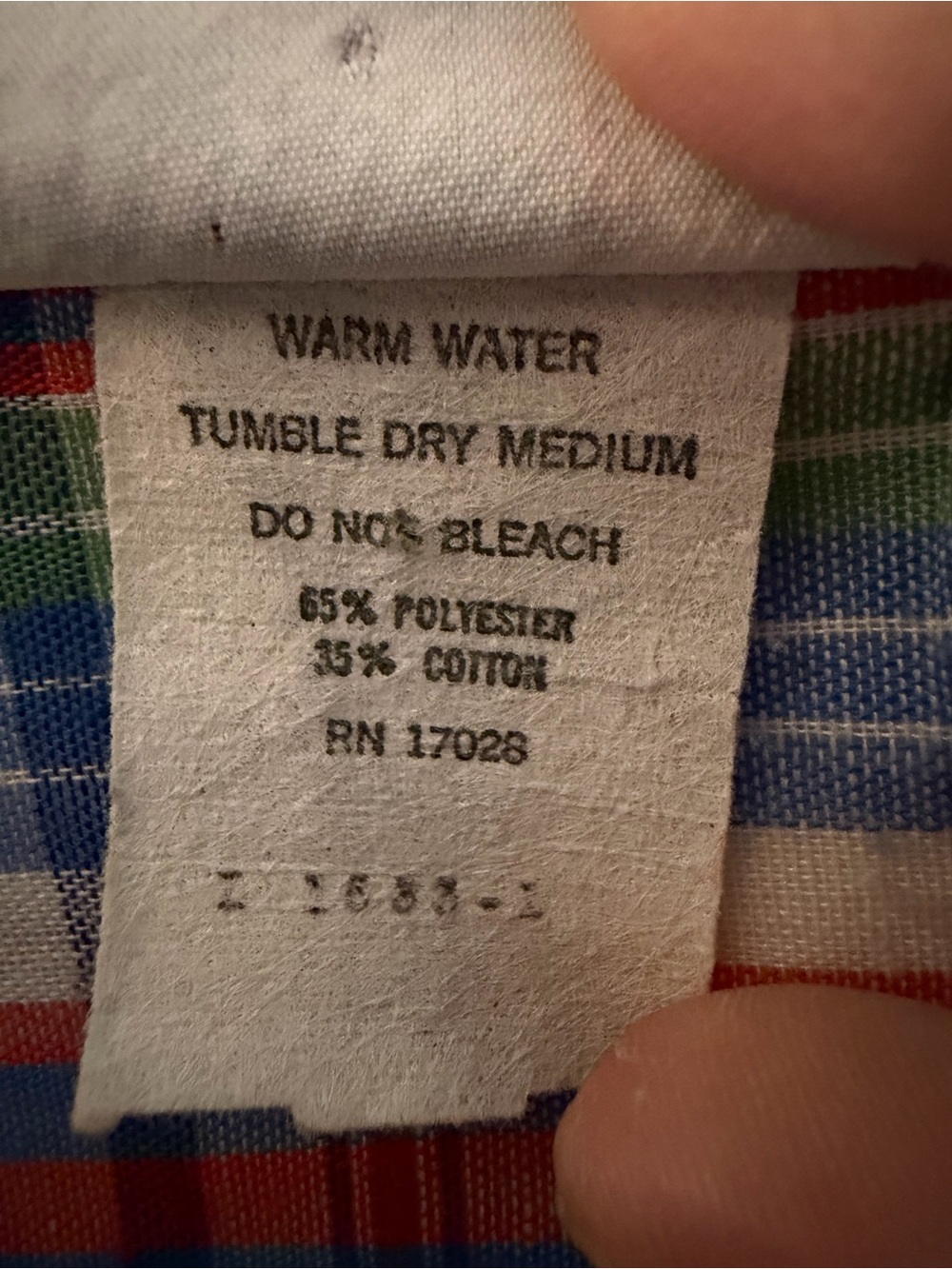 Vintage Shapely Classic Women's 7/8 Multicolor Plaid Collared SS Cottagecore - Picture 4 of 4